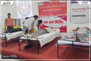 Blood donation camp organized in LNCT College